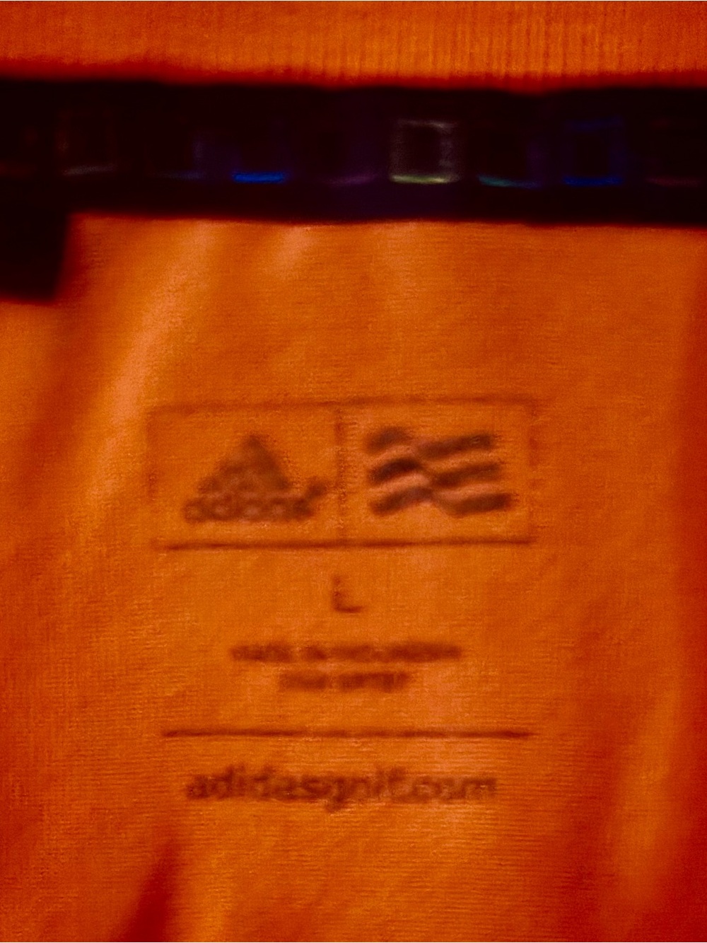adidas Orange, gray & white Plaid Men's matching set - Picture 9 of 9